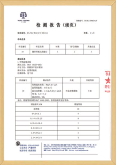  Salt Spray Test report